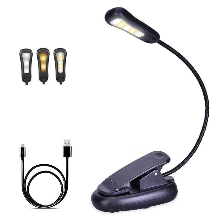 LED Reading Lamp Book Clamp for Eye Protection