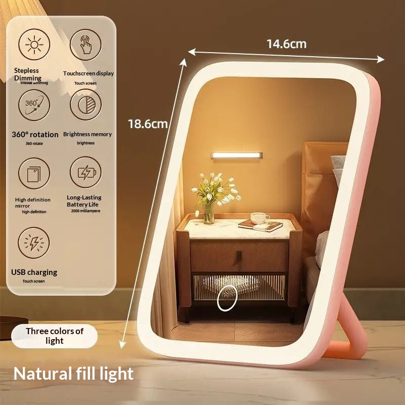 LED Vanity Mirror with Dimmable Light, 2 Colour Modes &amp; Touch Control