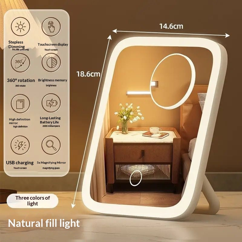 LED Vanity Mirror with Dimmable Light, 2 Colour Modes &amp; Touch Control