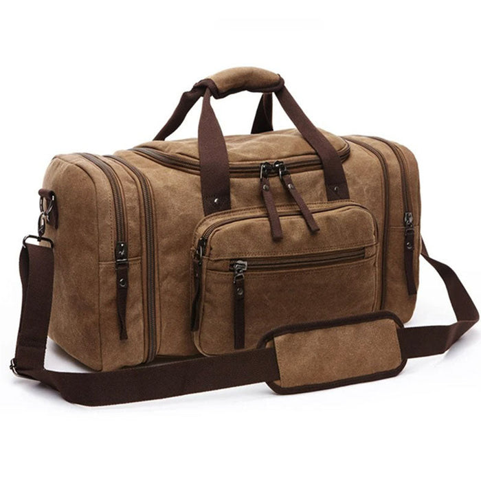 Havenholt Expandable Canvas Holdall with Laptop Pocket
