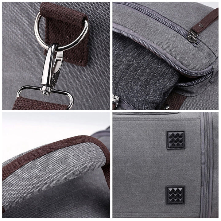 Havenholt Expandable Canvas Holdall with Laptop Pocket