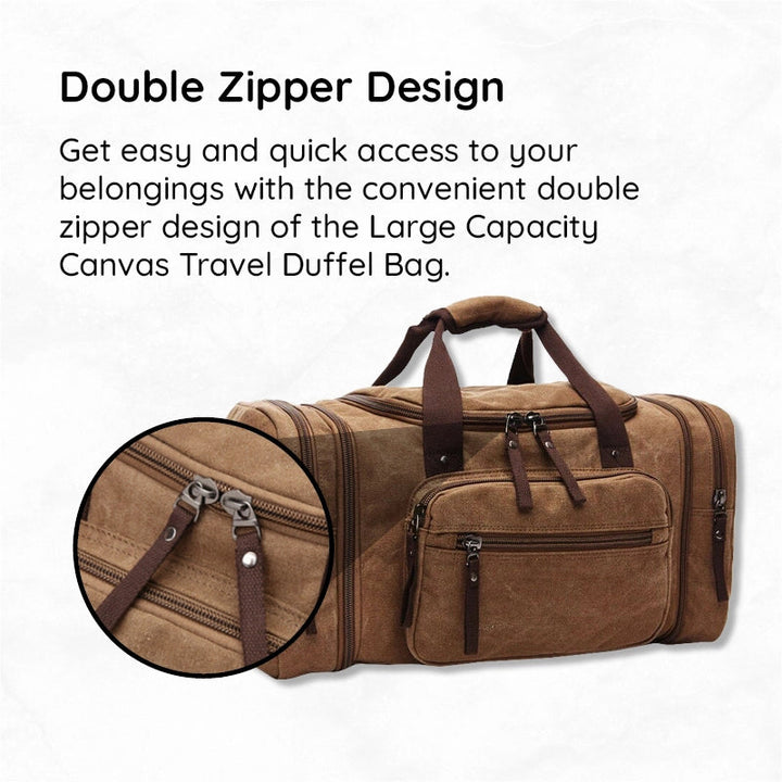 Havenholt Expandable Canvas Holdall with Laptop Pocket