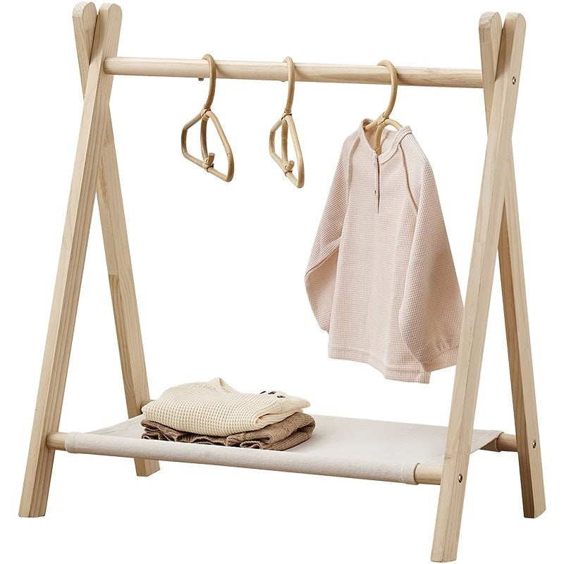 Havenholt Montessori Wooden Clothes Rail for Toddlers
