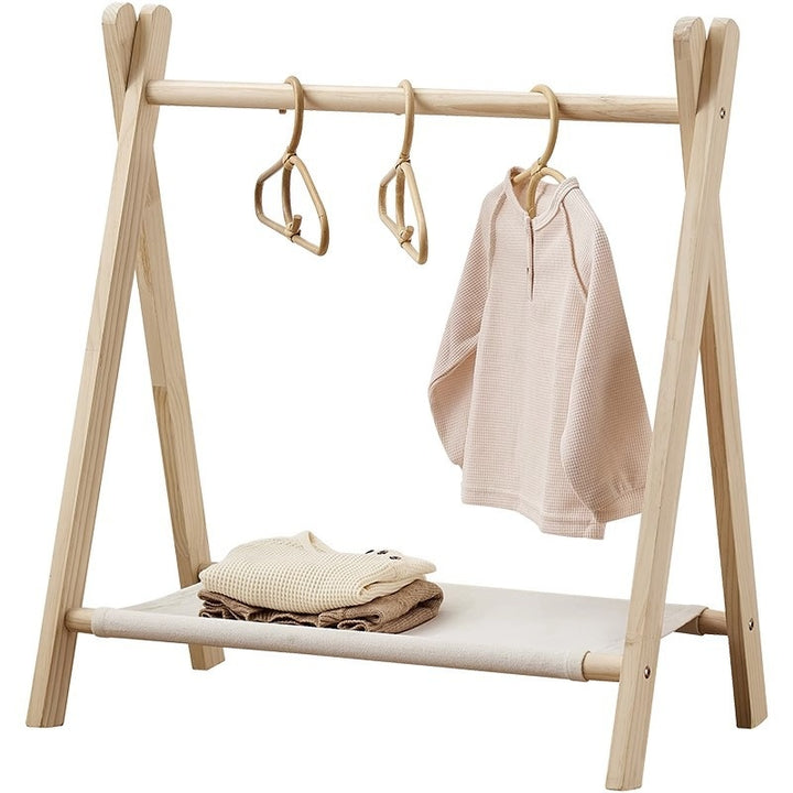 Havenholt Montessori Wooden Clothes Rail for Toddlers
