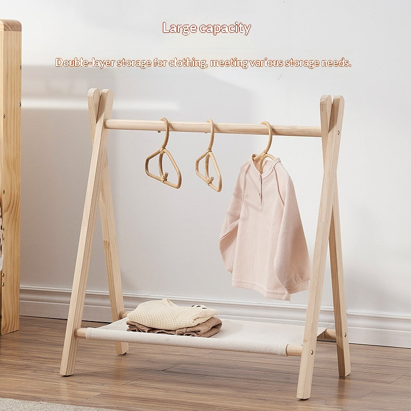 Havenholt Montessori Wooden Clothes Rail for Toddlers