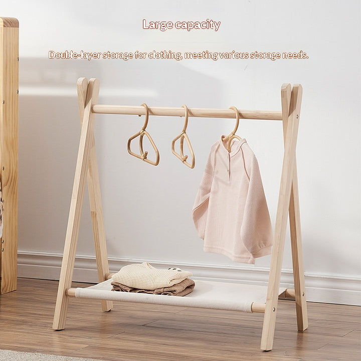 Havenholt Montessori Wooden Clothes Rail for Toddlers