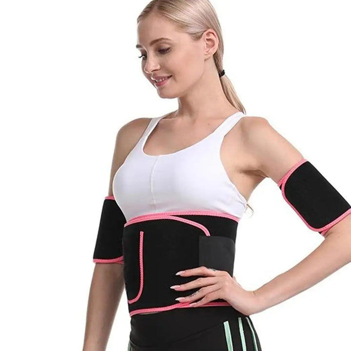 Neoprene Waist Belt with Heat Retention and Adjustable Closure for Workouts