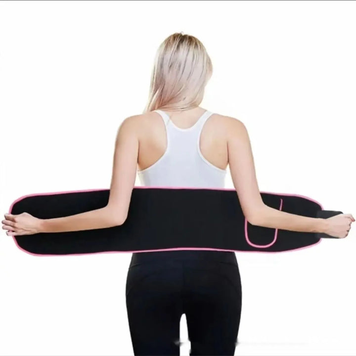 Neoprene Waist Belt with Heat Retention and Adjustable Closure for Workouts