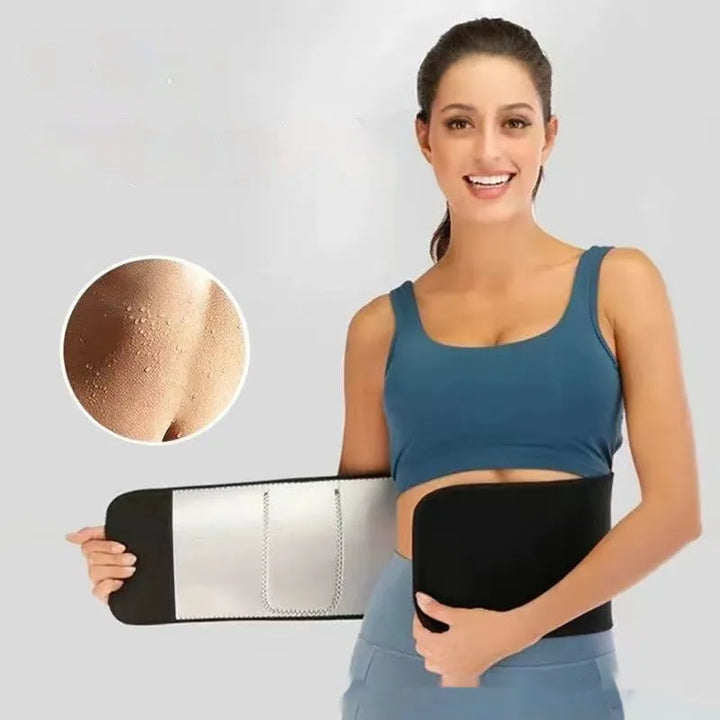 Neoprene Waist Belt with Heat Retention and Adjustable Closure for Workouts