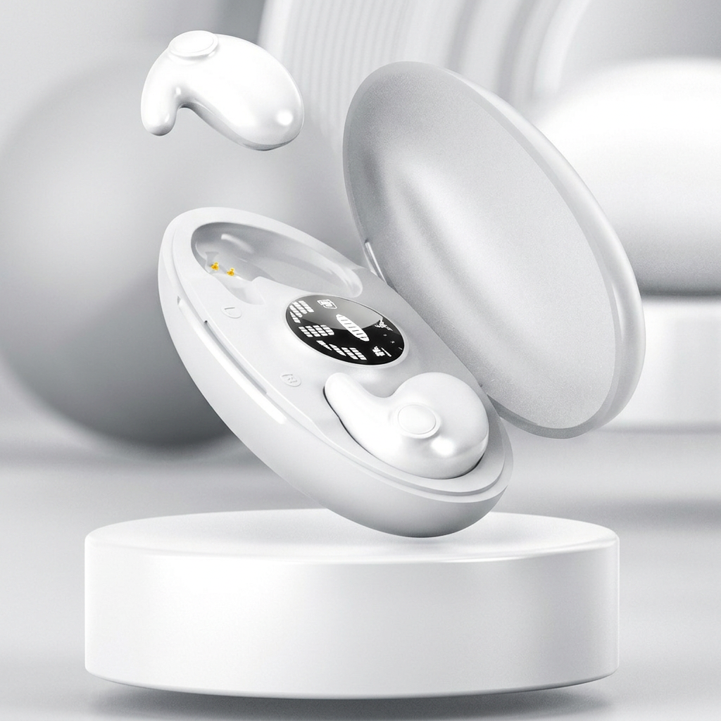 Wireless Sleep Earbuds with Dual Noise Reduction and 24-Hour Playback