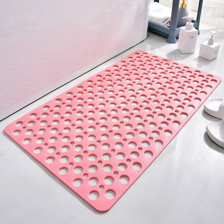 Textured Shower Mat with Bacterial Resistance and Non-Slip Grip
