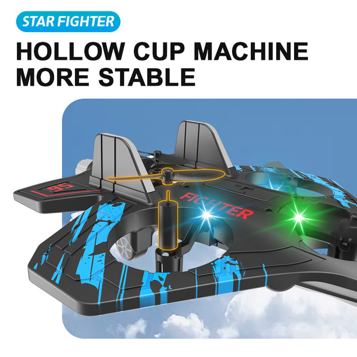 Havenholt RC Stunt Jet Plane with LED Lights and 360° Flips