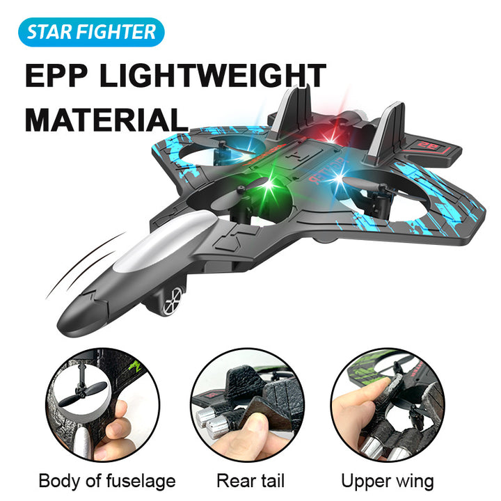 Havenholt RC Stunt Jet Plane with LED Lights and 360° Flips