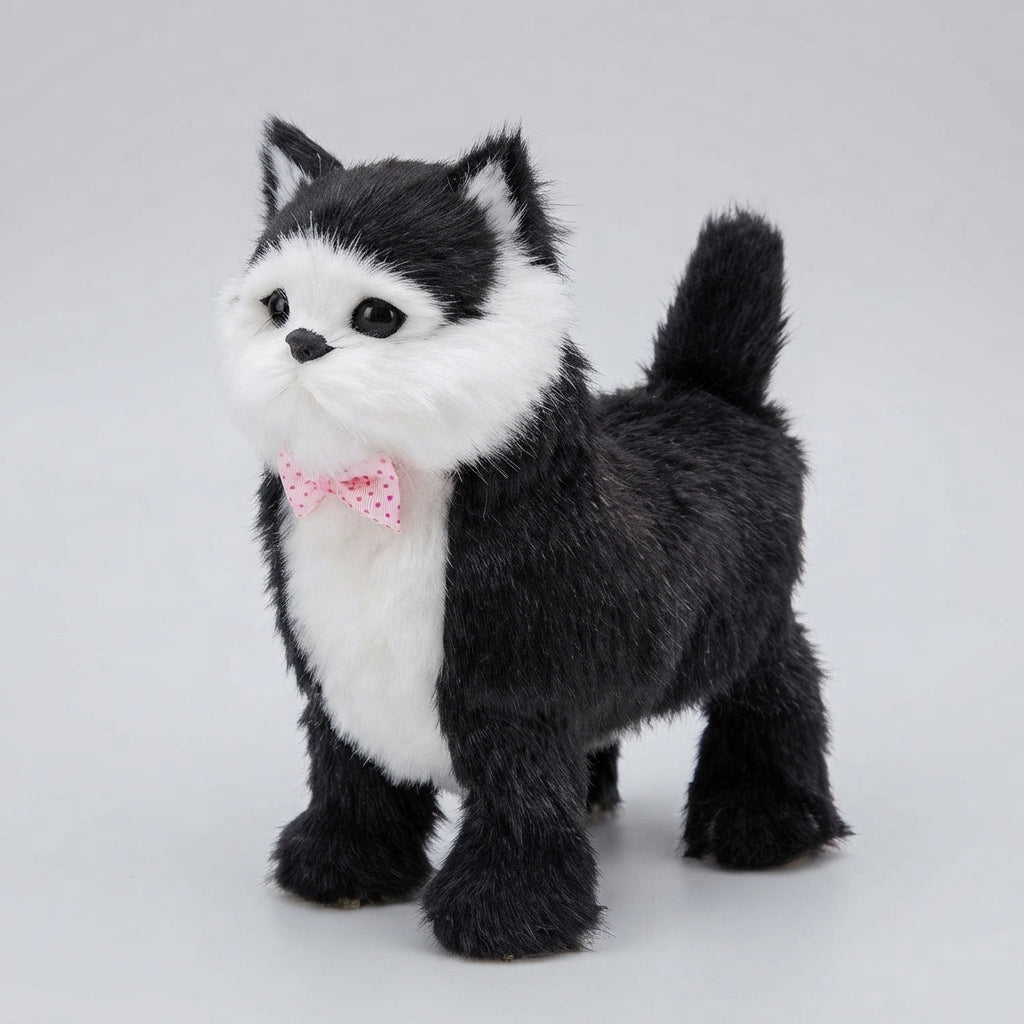 Realistic Interactive Tabby Robot Kitten, Walking and Meowing Robot Cat