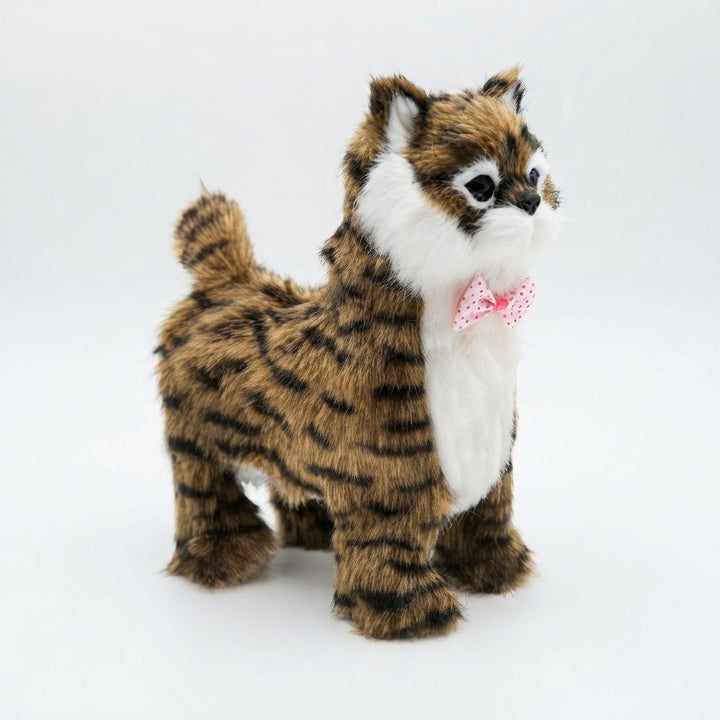 Realistic Interactive Tabby Robot Kitten, Walking and Meowing Robot Cat