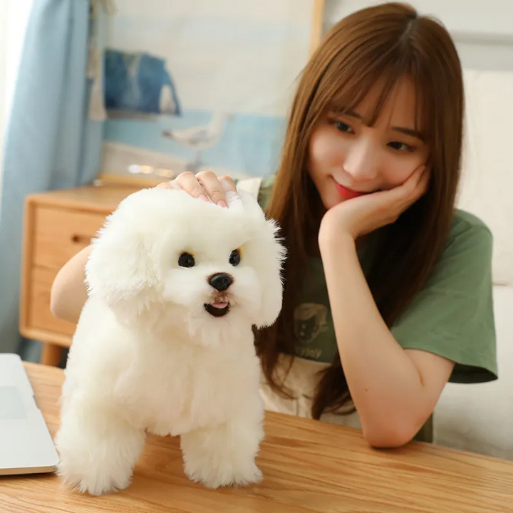 Realistic Teddy Dog Lucky Plush Puppy