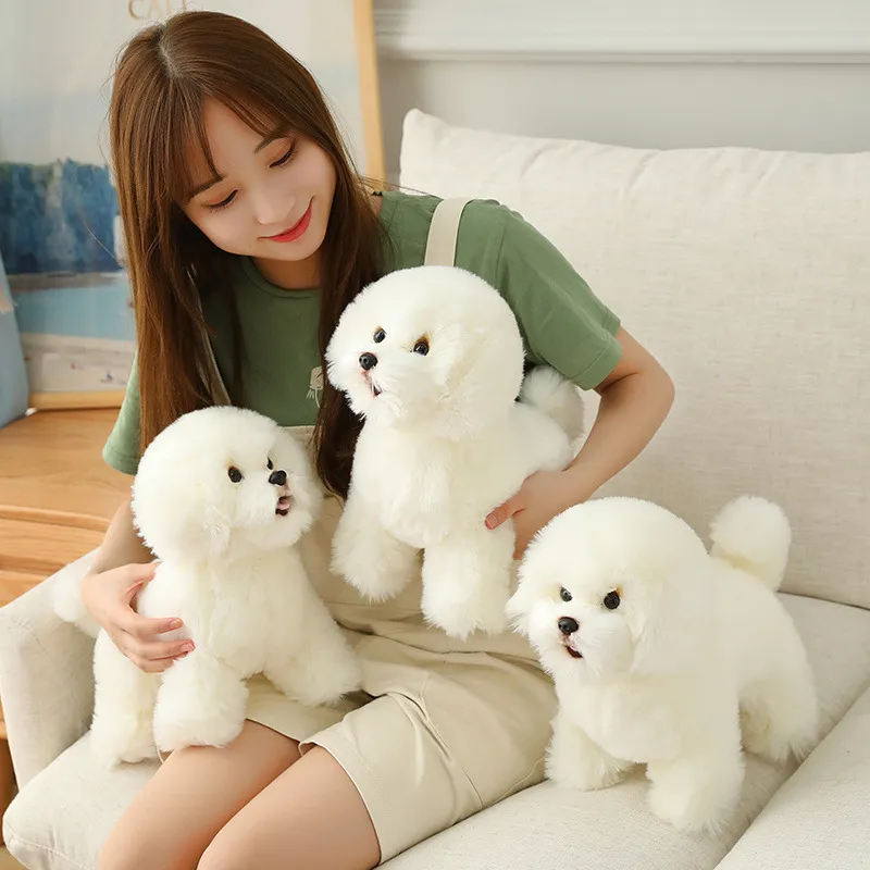 Realistic Teddy Dog Lucky Plush Puppy