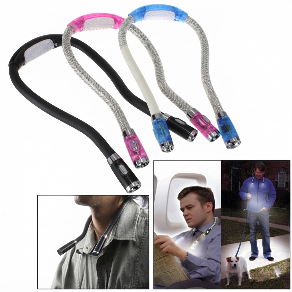 Rechargeable Neck Book Light with Eye-Protection