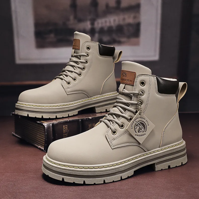 Reinforced All Terrain Footwear for Men with Thick Soles and Enhanced Protection