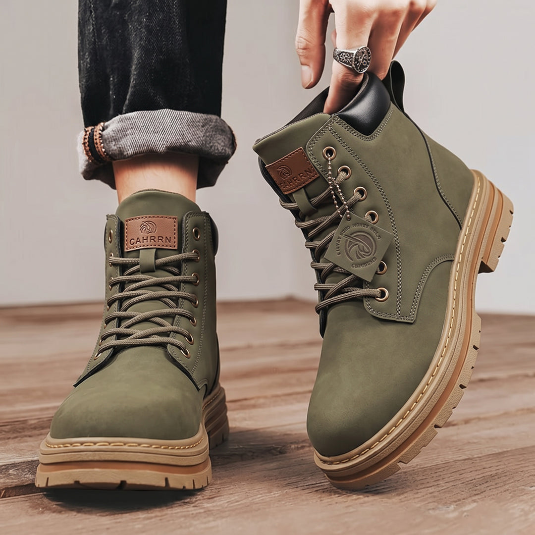 Reinforced All Terrain Footwear for Men with Thick Soles and Enhanced Protection