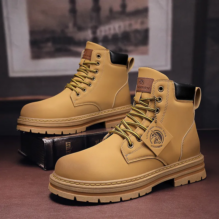 Reinforced All Terrain Footwear for Men with Thick Soles and Enhanced Protection