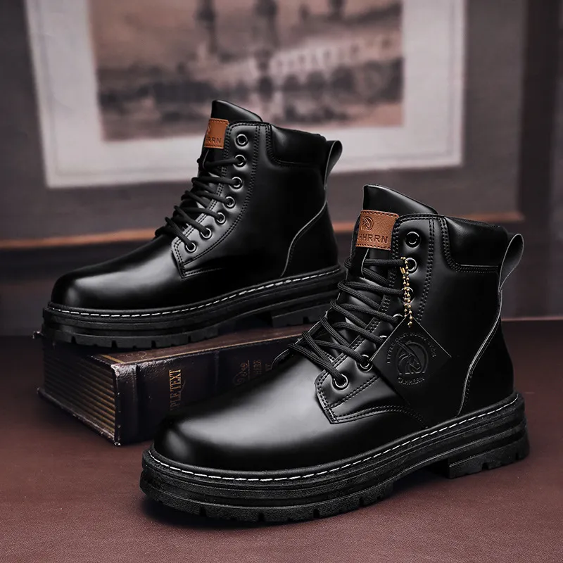 Reinforced All Terrain Footwear for Men with Thick Soles and Enhanced Protection