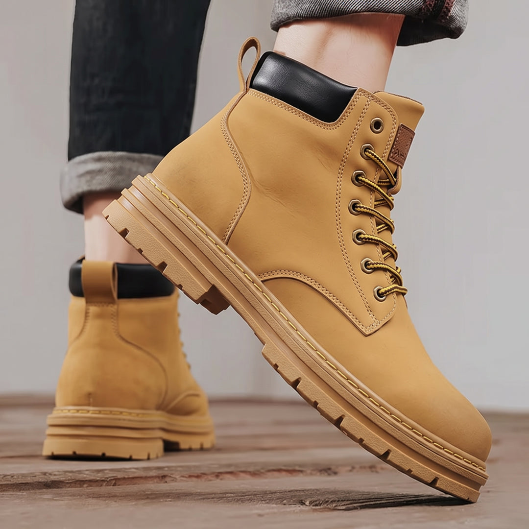 Reinforced All Terrain Footwear for Men with Thick Soles and Enhanced Protection