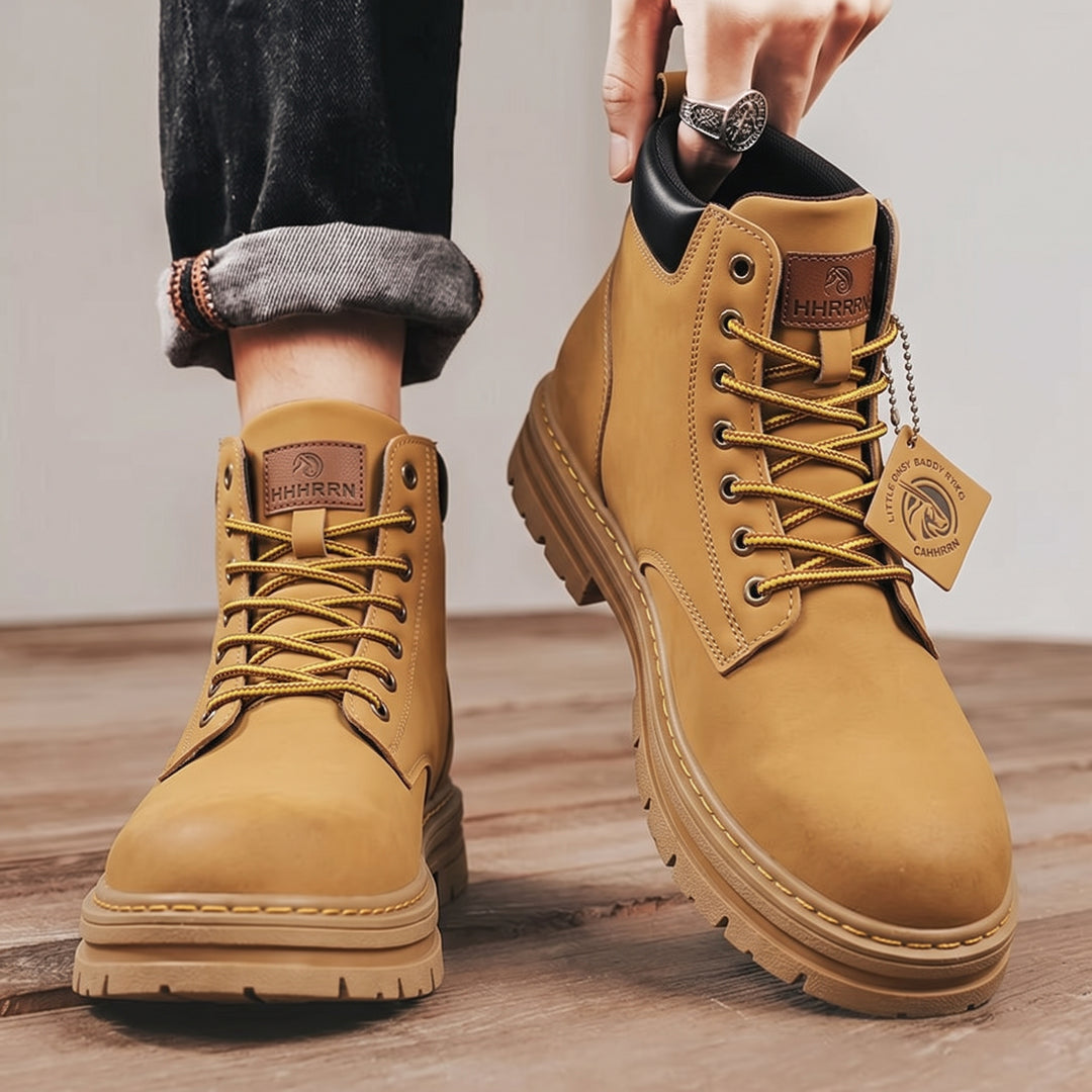 Reinforced All Terrain Footwear for Men with Thick Soles and Enhanced Protection