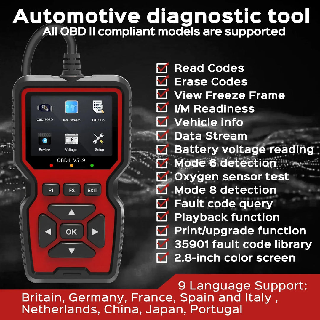 Havenholt Diagnostic Code Reader with Live Data