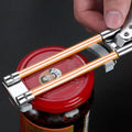 Jar Opener with Adjustable Sliding Gear and Steel Teeth, 1-4 Inch Lids