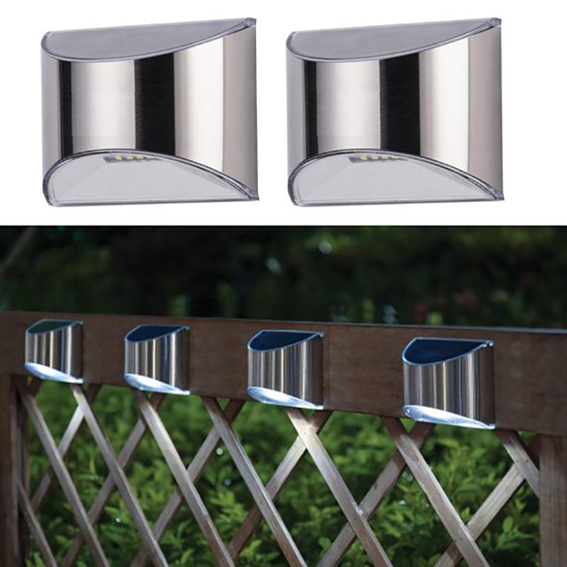 Outdoor Solar LED Wall Lights for Stairs, Fences and Pathways
