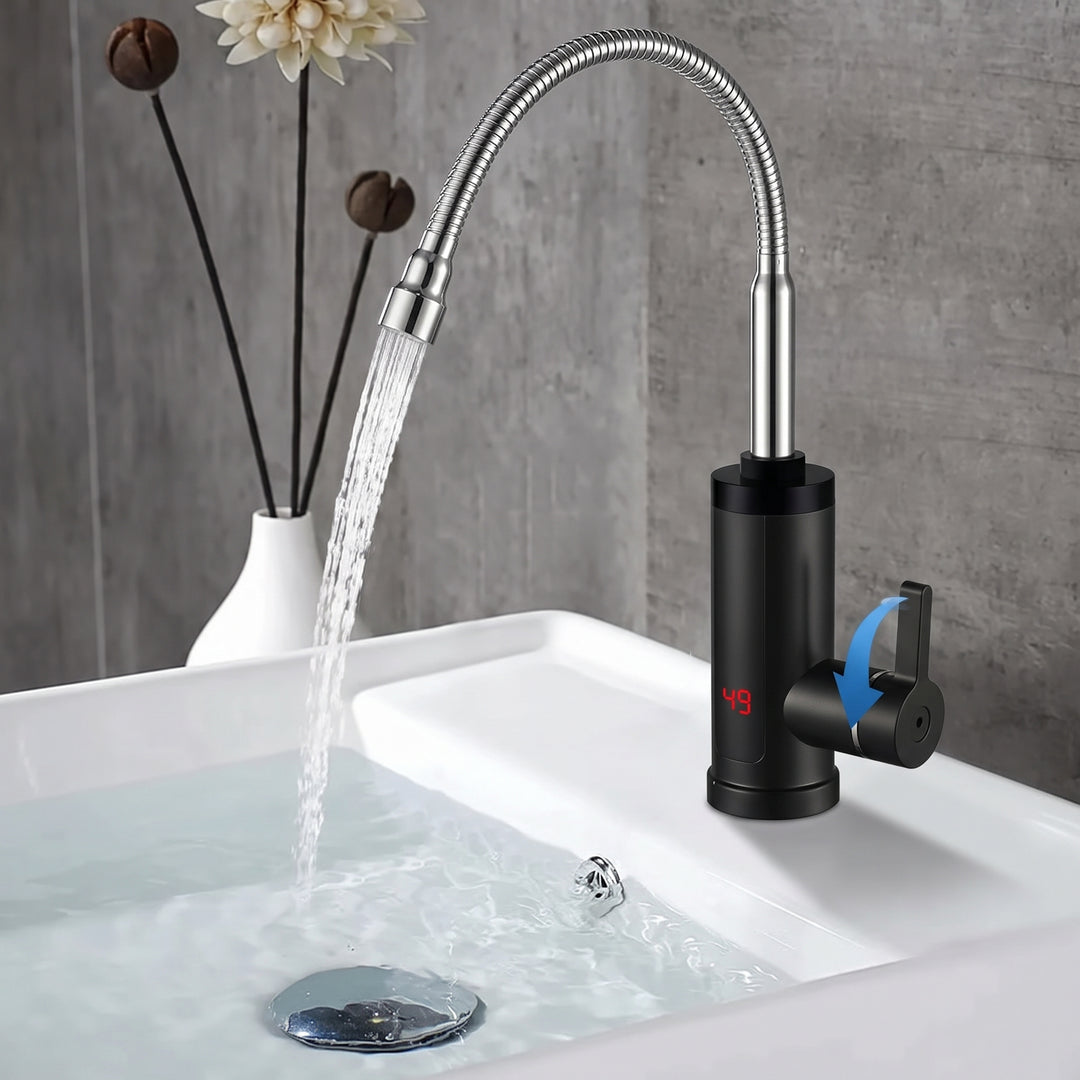 Stainless Steel Kitchen Hot Water Tap with 3000W Power and Fast Electric Heating