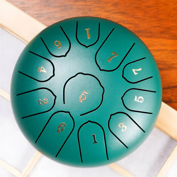 Steel Tongue Drum, 6 Inch with 11 Notes