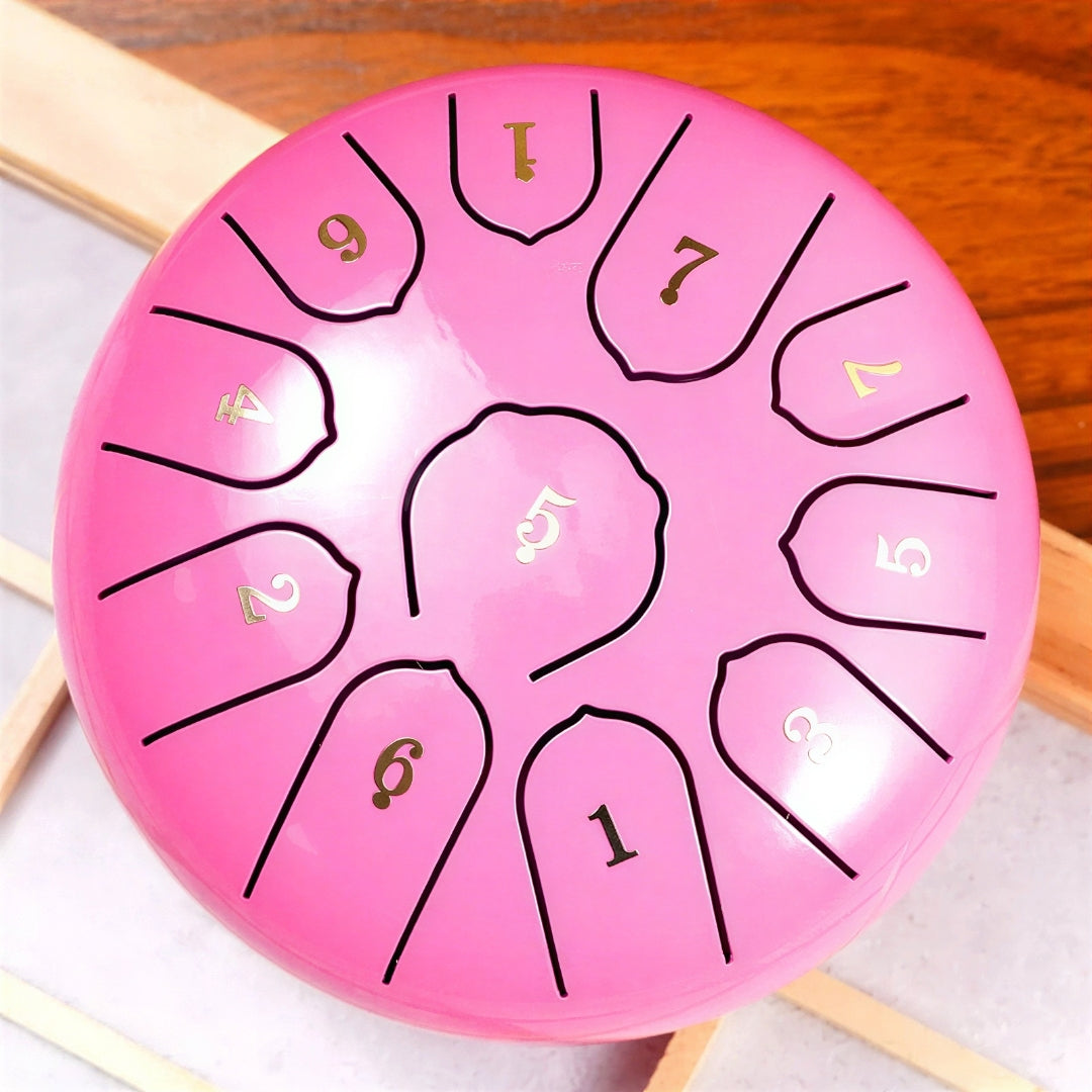 Steel Tongue Drum, 6 Inch with 11 Notes