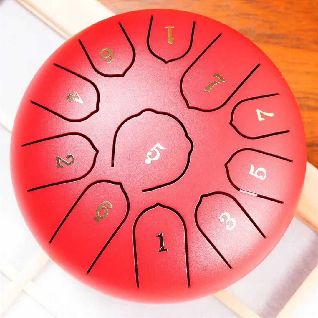Steel Tongue Drum, 6 Inch with 11 Notes