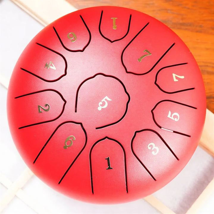Steel Tongue Drum, 6 Inch with 11 Notes