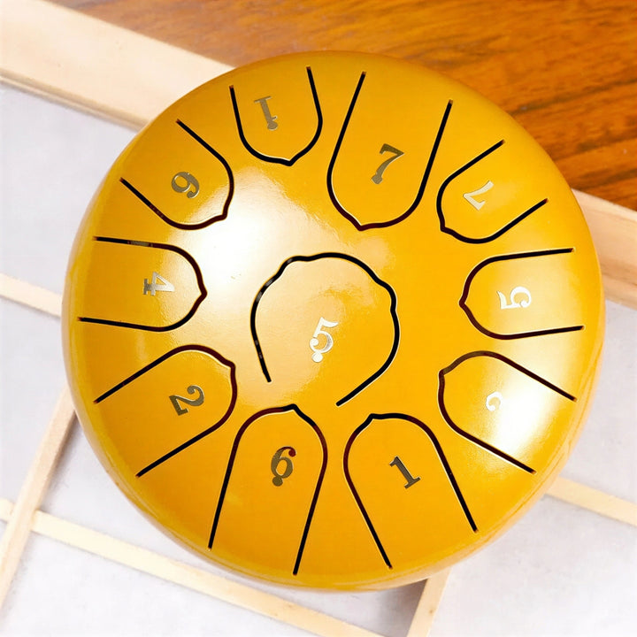 Steel Tongue Drum, 6 Inch with 11 Notes