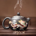 Mystical colour-Changing Dragon and Phoenix Teapot