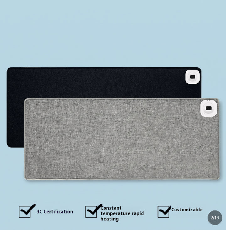 Thermal Desktop Warming Surface with Integrated Heating and Extended Coverage