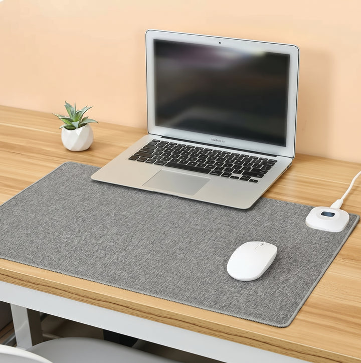 Thermal Desktop Warming Surface with Integrated Heating and Extended Coverage