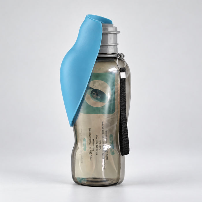 Travel Dog Water Bottle with Foldable Bowl, 27oz