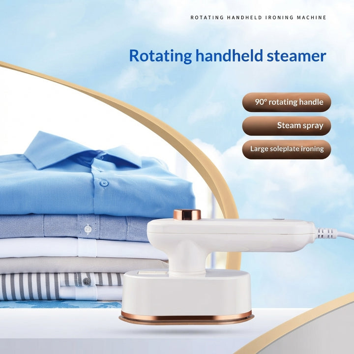 Travel Garment Steamer with Rotating Handle, Fast Heat, Visible Tank