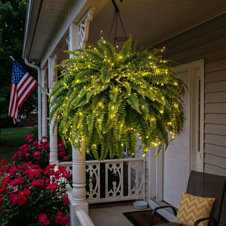 UV Resistant Lifelike Artificial Boston Fern