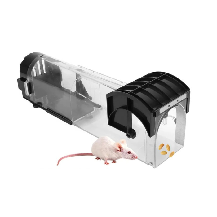 Havenholt Clear Live-Catch Mouse Trap with Locking Door
