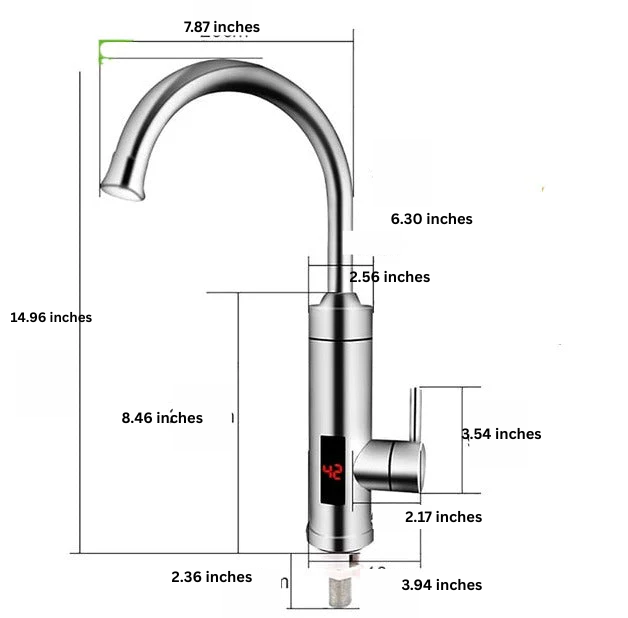 Electric Hot and Cold Kitchen Faucet Tap