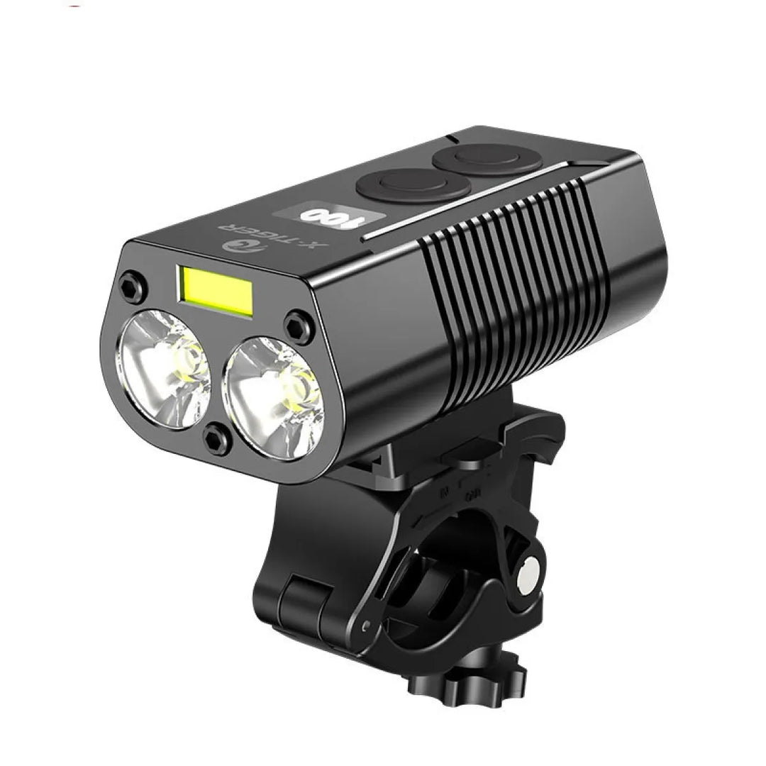 USB Rechargeable Bicycle Headlight and Rear Light for Mountain and Night Riding