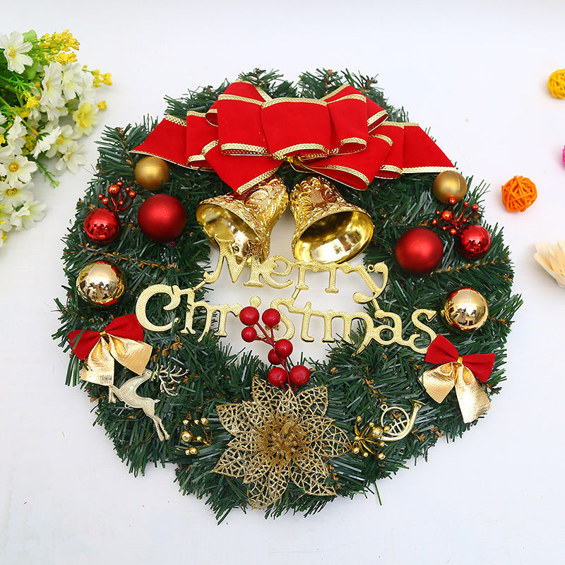 Christmas Window Garland Bowknot Red Berry Branch 30cm