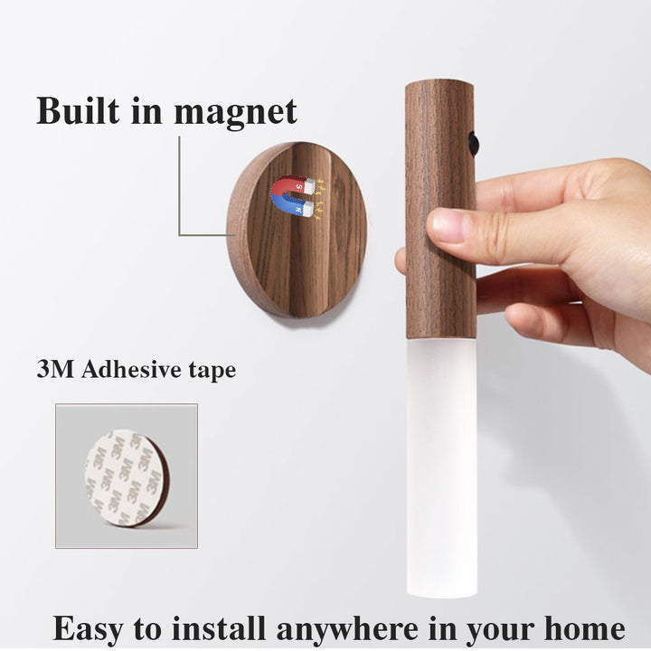 Magnetic LED Motion Sensor Light, USB Rechargeable for Hallways