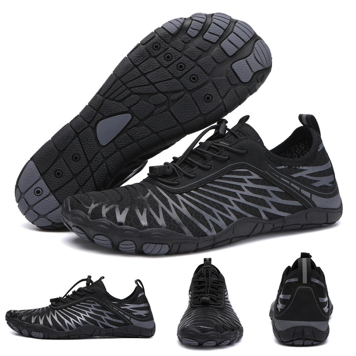 Wide Toe Box Barefoot Shoes with Zero Drop Sole and Drainage Holes