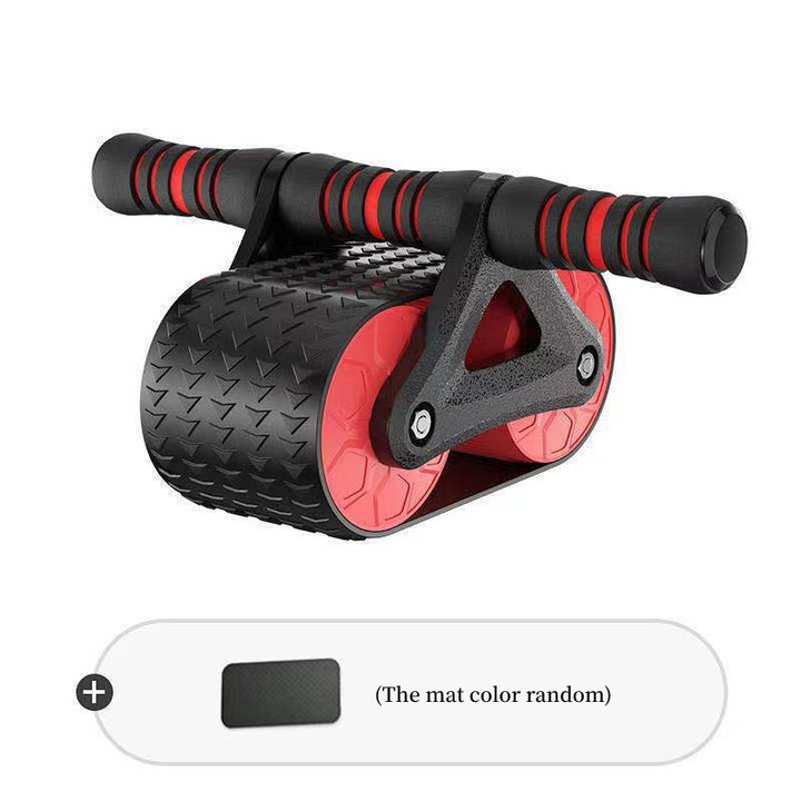 Double Wheel Ab Roller with Automatic Rebound, Comfortable Grips